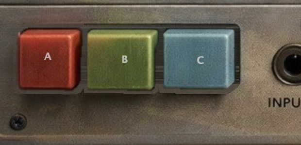 The A, B and C keys
